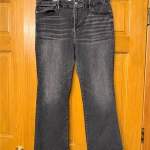 Frame Denim Charcoal Flare Jeans